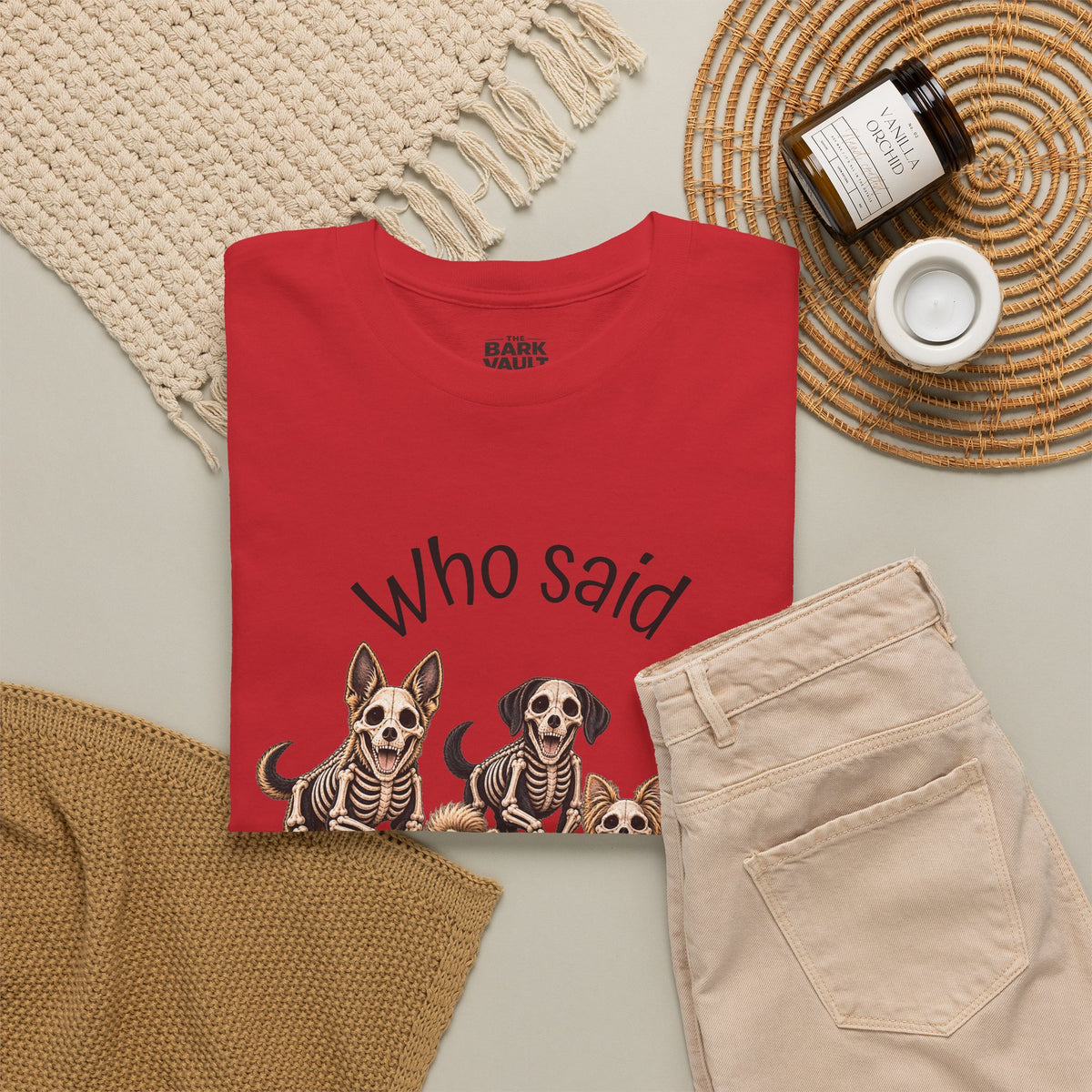 Who Said Treats? Halloween Skeleton Dogs & Cat Shirt – Funny Pet Lover T-Shirt