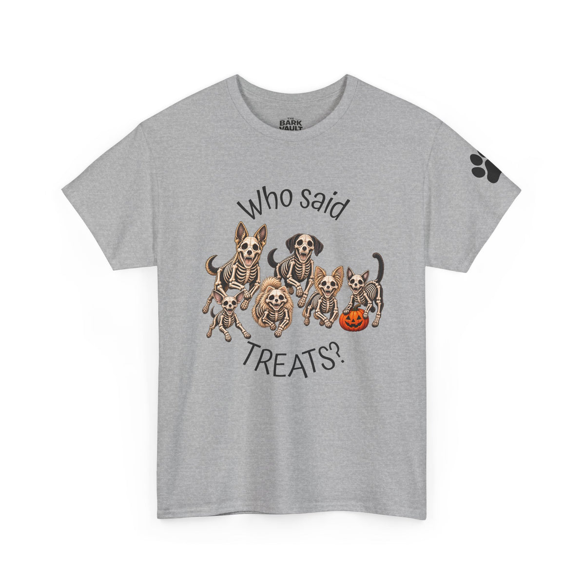 Who Said Treats? Halloween Skeleton Dogs & Cat Shirt – Funny Pet Lover T-Shirt
