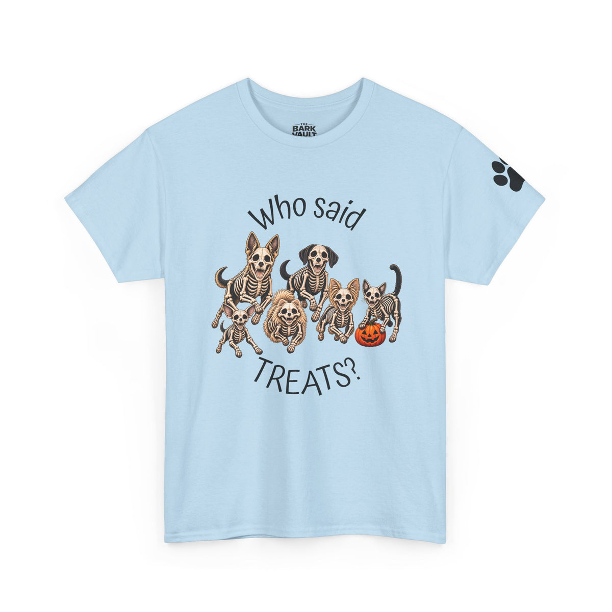Who Said Treats? Halloween Skeleton Dogs & Cat Shirt – Funny Pet Lover T-Shirt