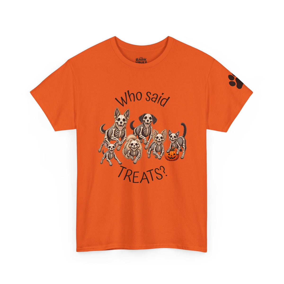 Who Said Treats? Halloween Skeleton Dogs & Cat Shirt – Funny Pet Lover T-Shirt