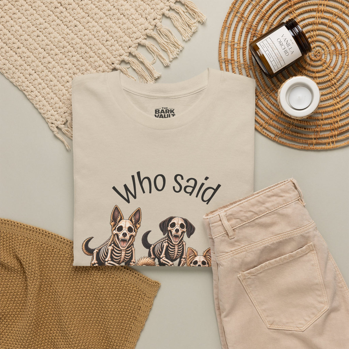 Who Said Treats? Halloween Skeleton Dogs & Cat Shirt – Funny Pet Lover T-Shirt