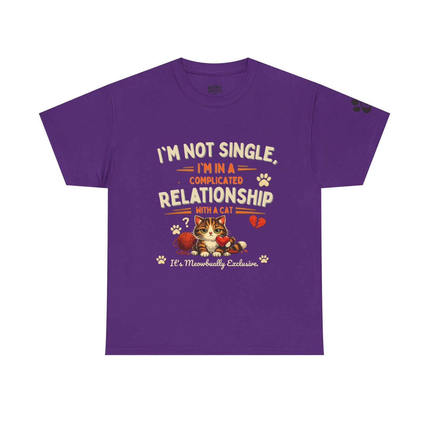 I'm Not Single, I'm in a Complicated Relationship With a Cat T-Shirt | Funny Cat Lover Tee | Cat Mom Gift