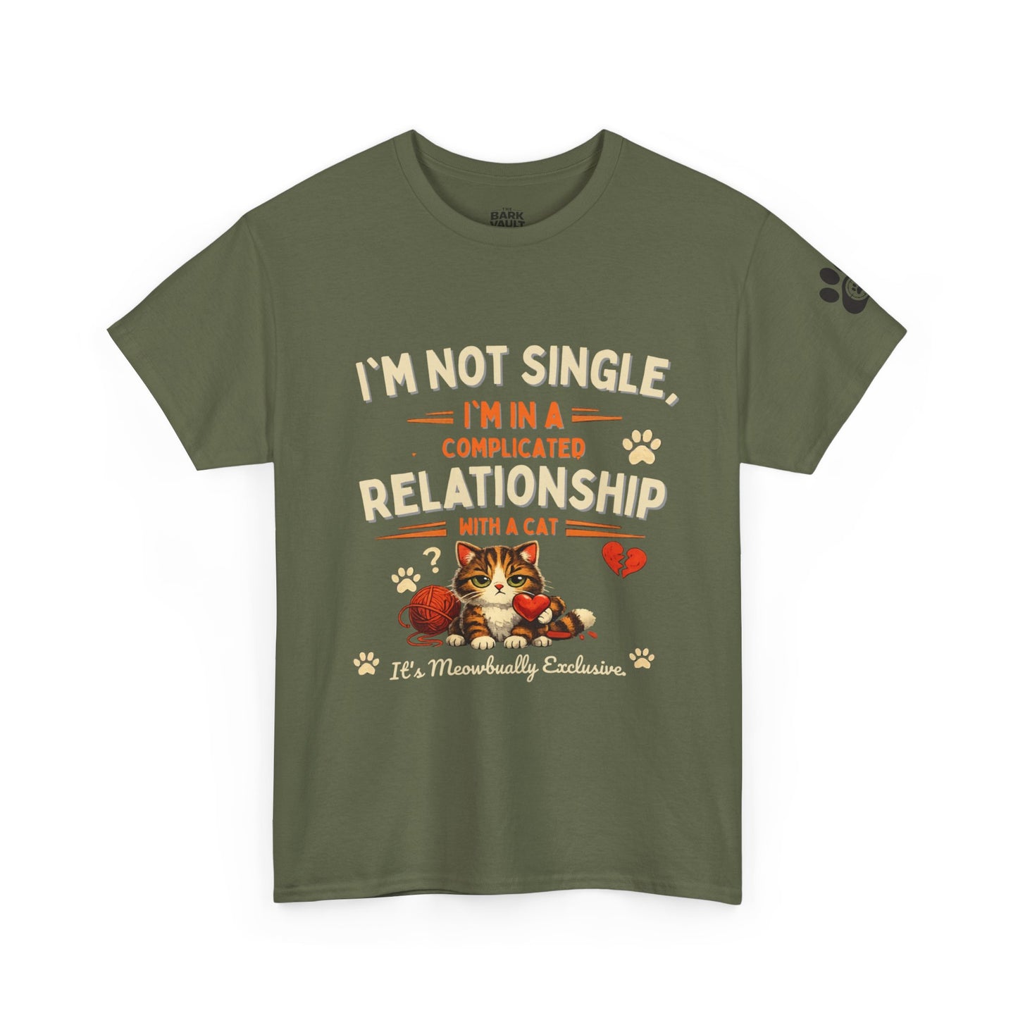 I'm Not Single, I'm in a Complicated Relationship With a Cat T-Shirt | Funny Cat Lover Tee | Cat Mom Gift