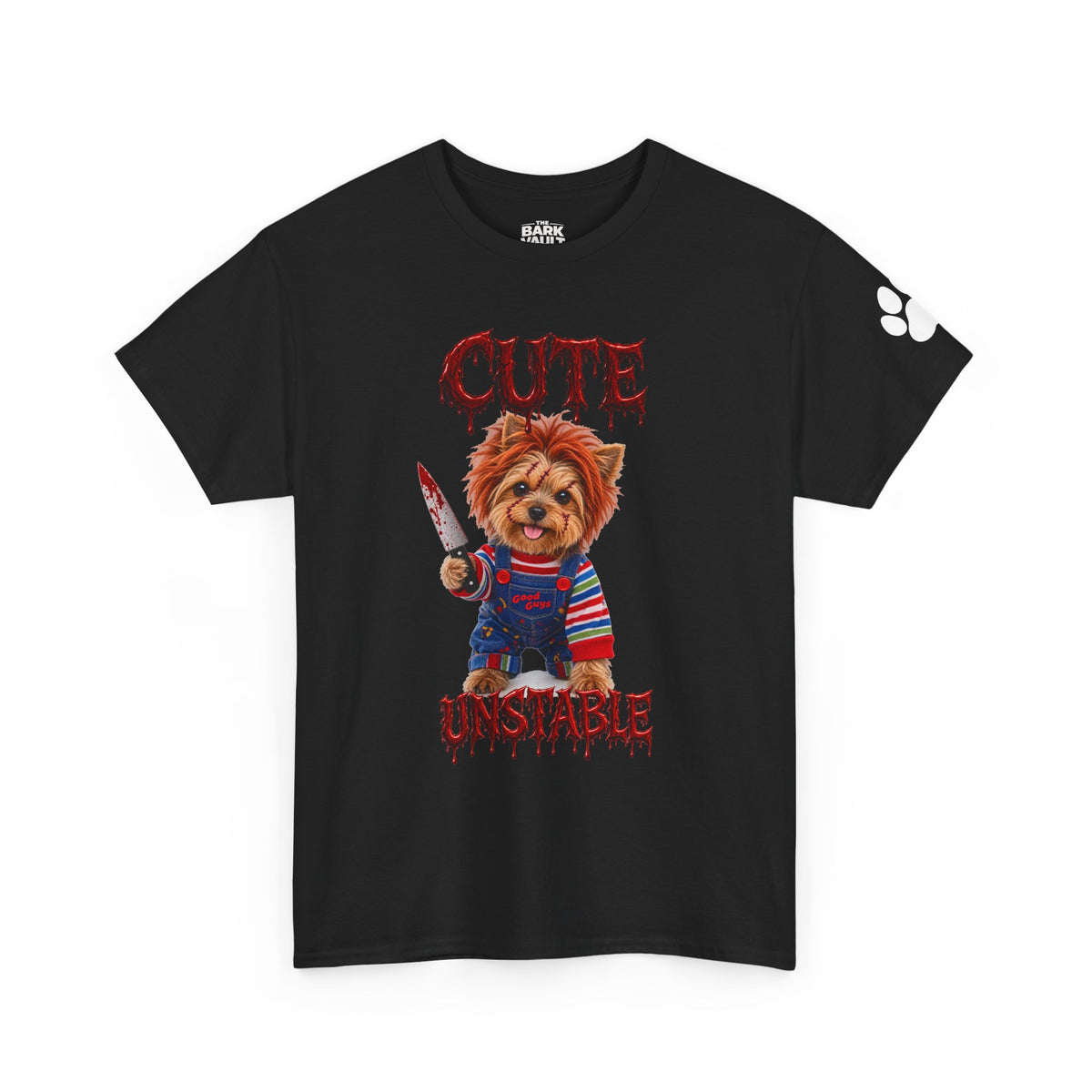 Cute But Unstable Halloween Yorkie Shirt – Spooky Horror Dog T-Shirt