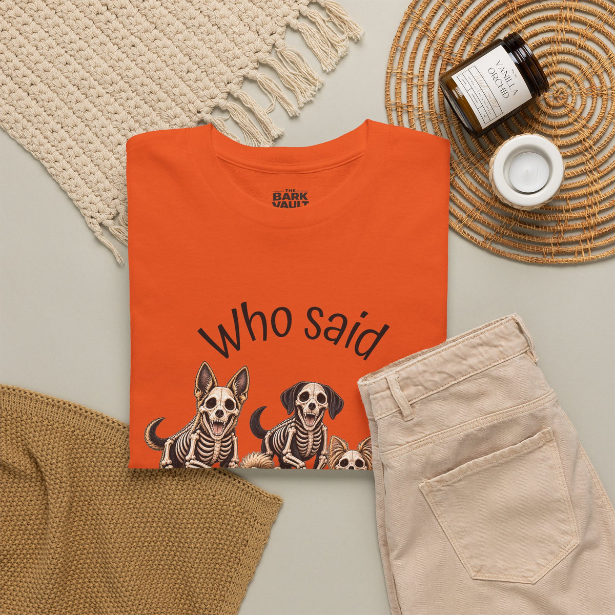 Who Said Treats? Halloween Skeleton Dogs & Cat Shirt – Funny Pet Lover T-Shirt