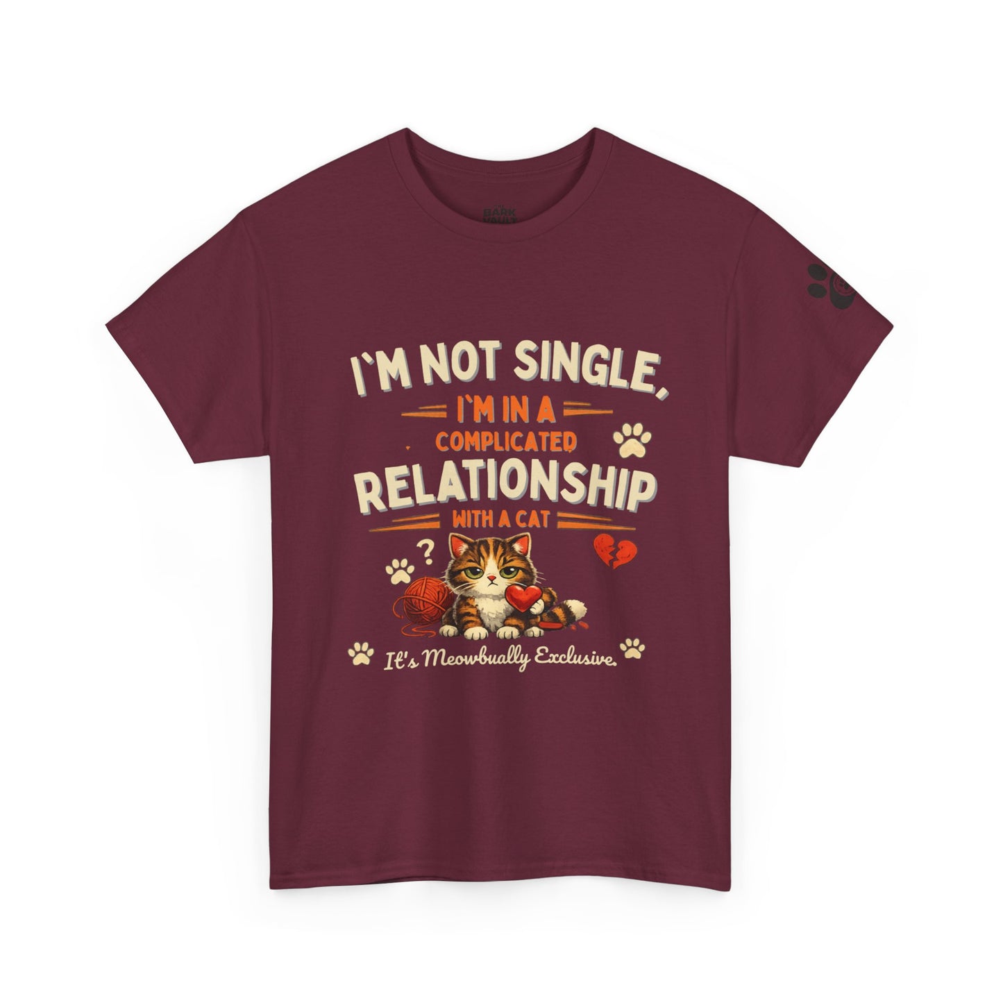 I'm Not Single, I'm in a Complicated Relationship With a Cat T-Shirt | Funny Cat Lover Tee | Cat Mom Gift