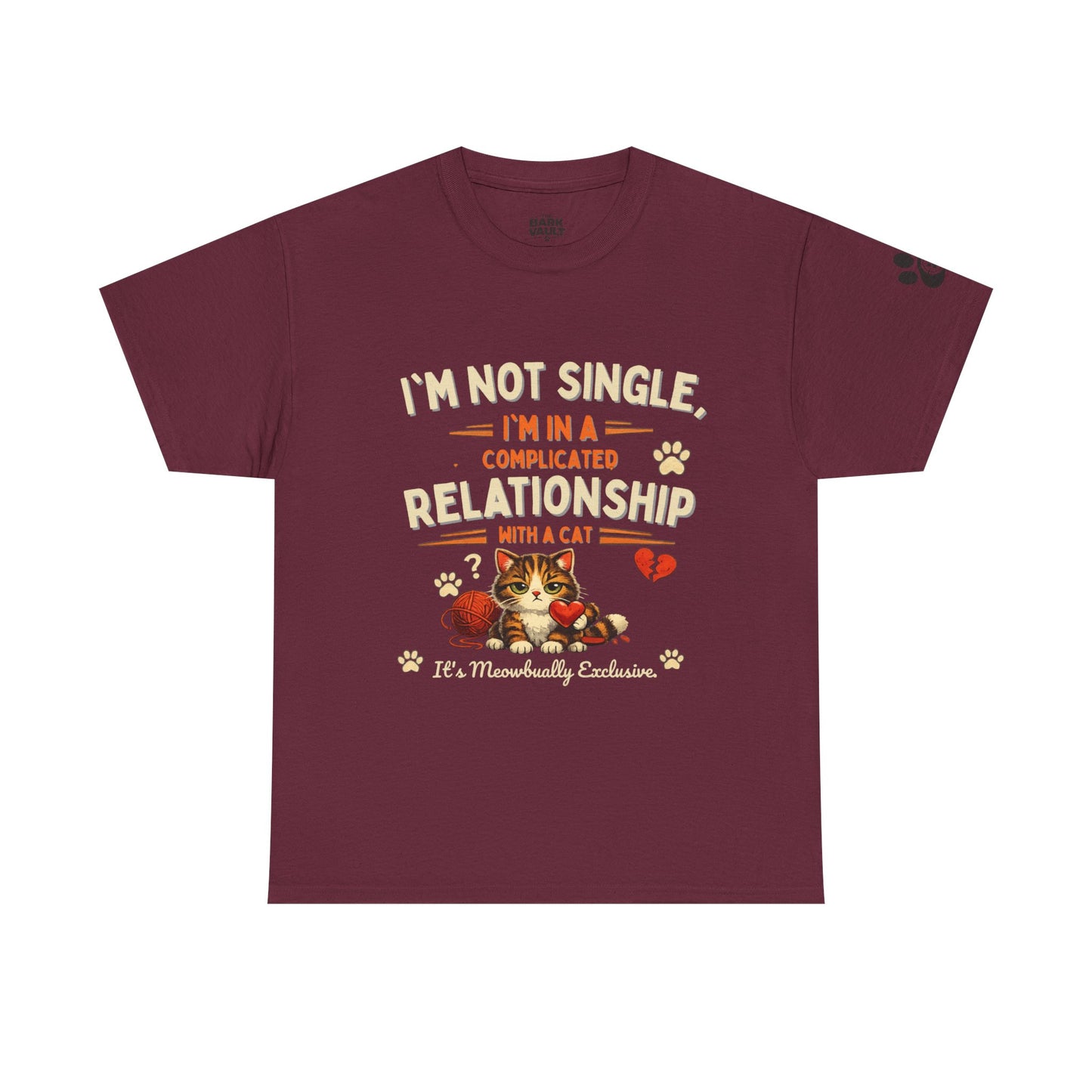 I'm Not Single, I'm in a Complicated Relationship With a Cat T-Shirt | Funny Cat Lover Tee | Cat Mom Gift