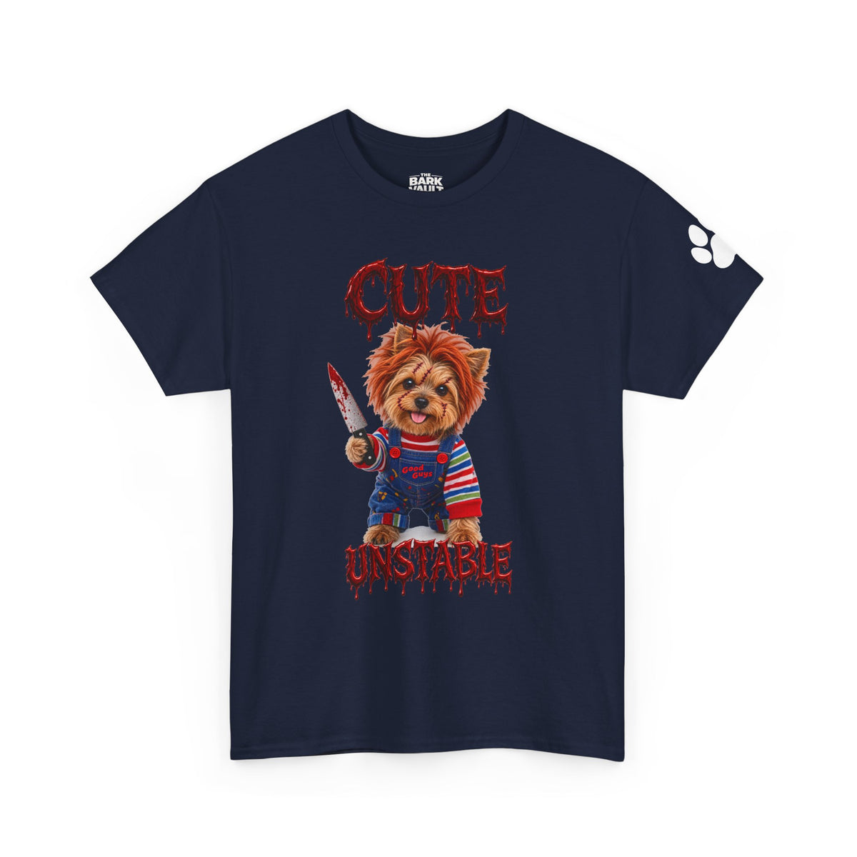 Cute But Unstable Halloween Yorkie Shirt – Spooky Horror Dog T-Shirt