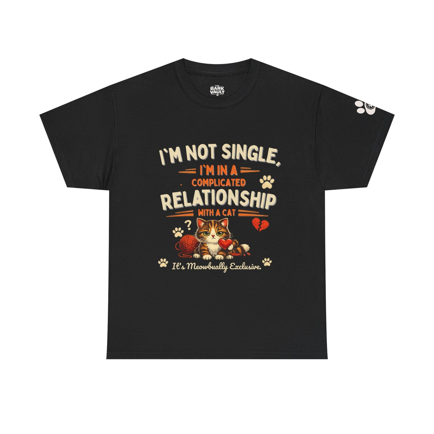 I'm Not Single, I'm in a Complicated Relationship With a Cat T-Shirt | Funny Cat Lover Tee | Cat Mom Gift