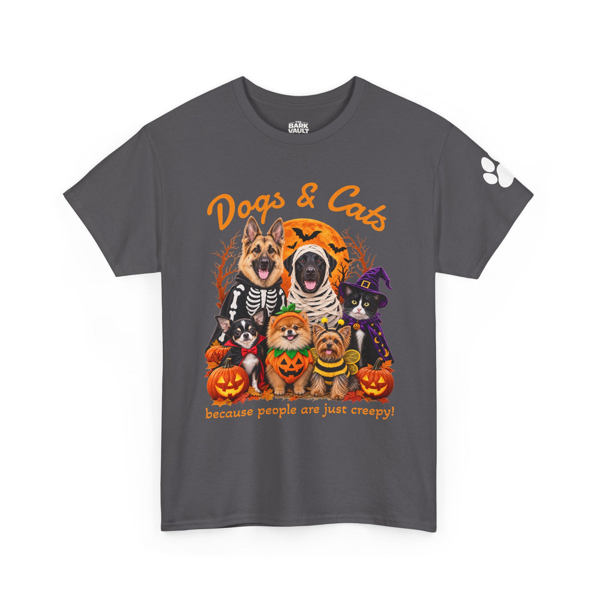Dogs & Cats Halloween Shirt – Spooky Pet Lover T-Shirt, Funny Halloween Dog & Cat Tee