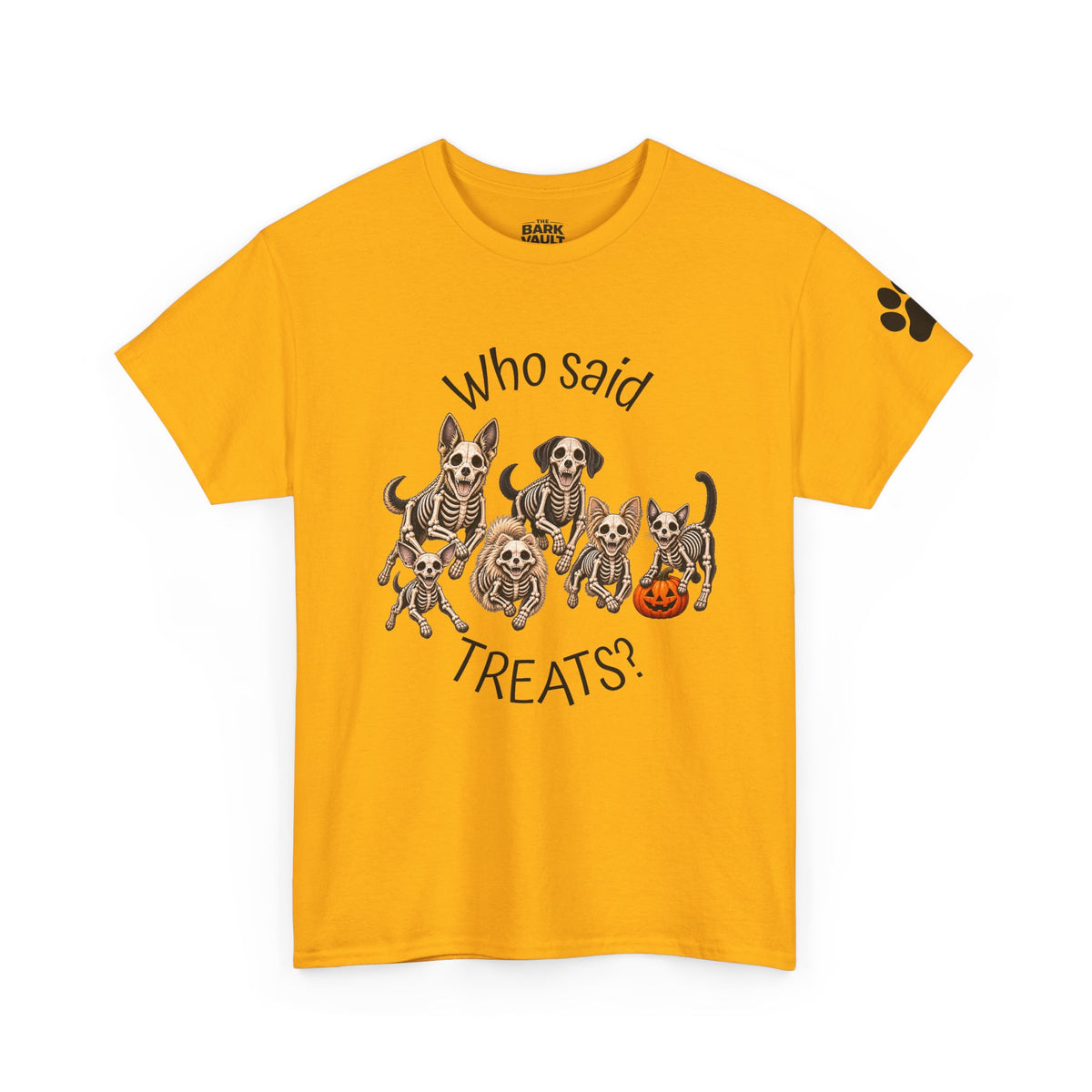 Who Said Treats? Halloween Skeleton Dogs & Cat Shirt – Funny Pet Lover T-Shirt