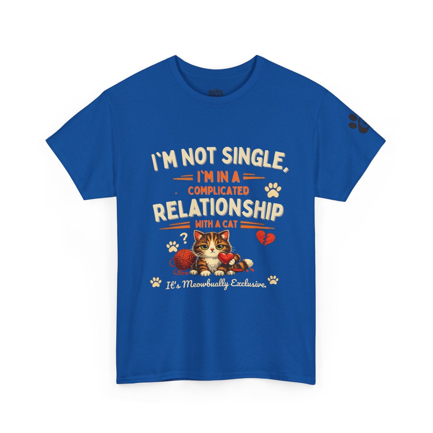 I'm Not Single, I'm in a Complicated Relationship With a Cat T-Shirt | Funny Cat Lover Tee | Cat Mom Gift