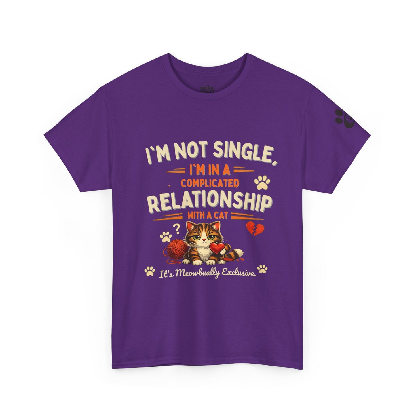 I'm Not Single, I'm in a Complicated Relationship With a Cat T-Shirt | Funny Cat Lover Tee | Cat Mom Gift