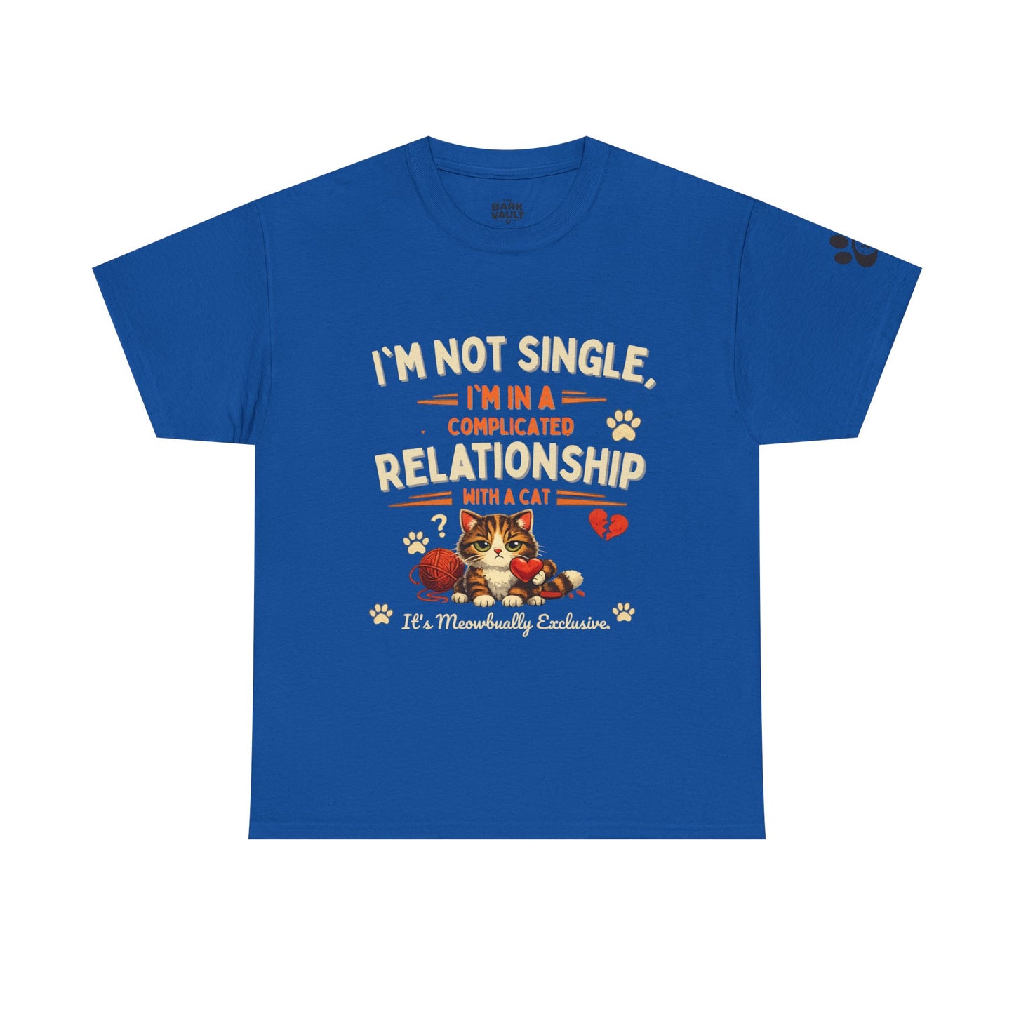 I'm Not Single, I'm in a Complicated Relationship With a Cat T-Shirt | Funny Cat Lover Tee | Cat Mom Gift
