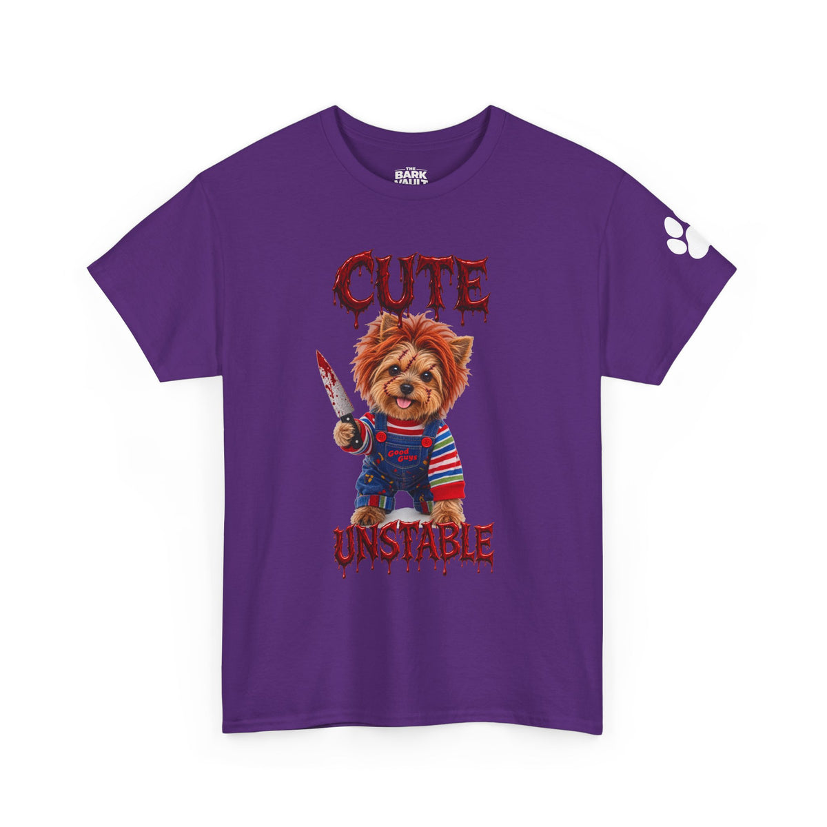Cute But Unstable Halloween Yorkie Shirt – Spooky Horror Dog T-Shirt