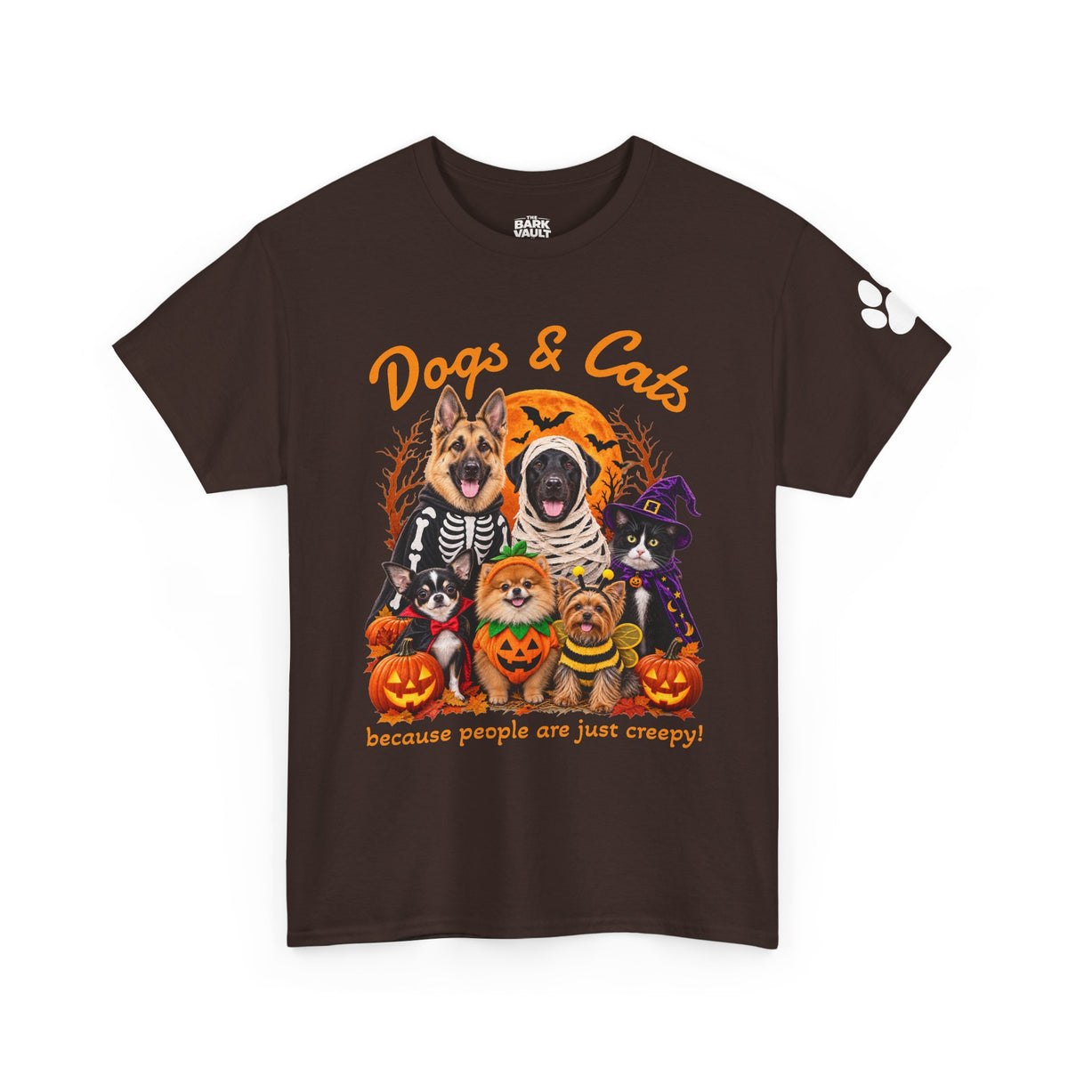 Dogs & Cats Halloween Shirt – Spooky Pet Lover T-Shirt, Funny Halloween Dog & Cat Tee