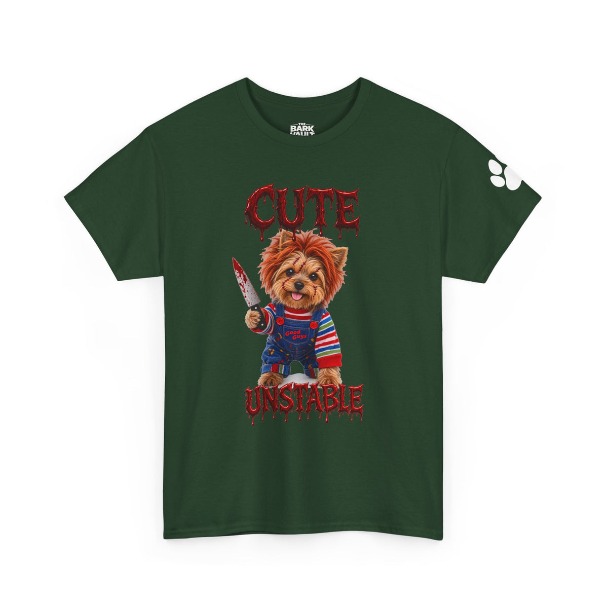 Cute But Unstable Halloween Yorkie Shirt – Spooky Horror Dog T-Shirt